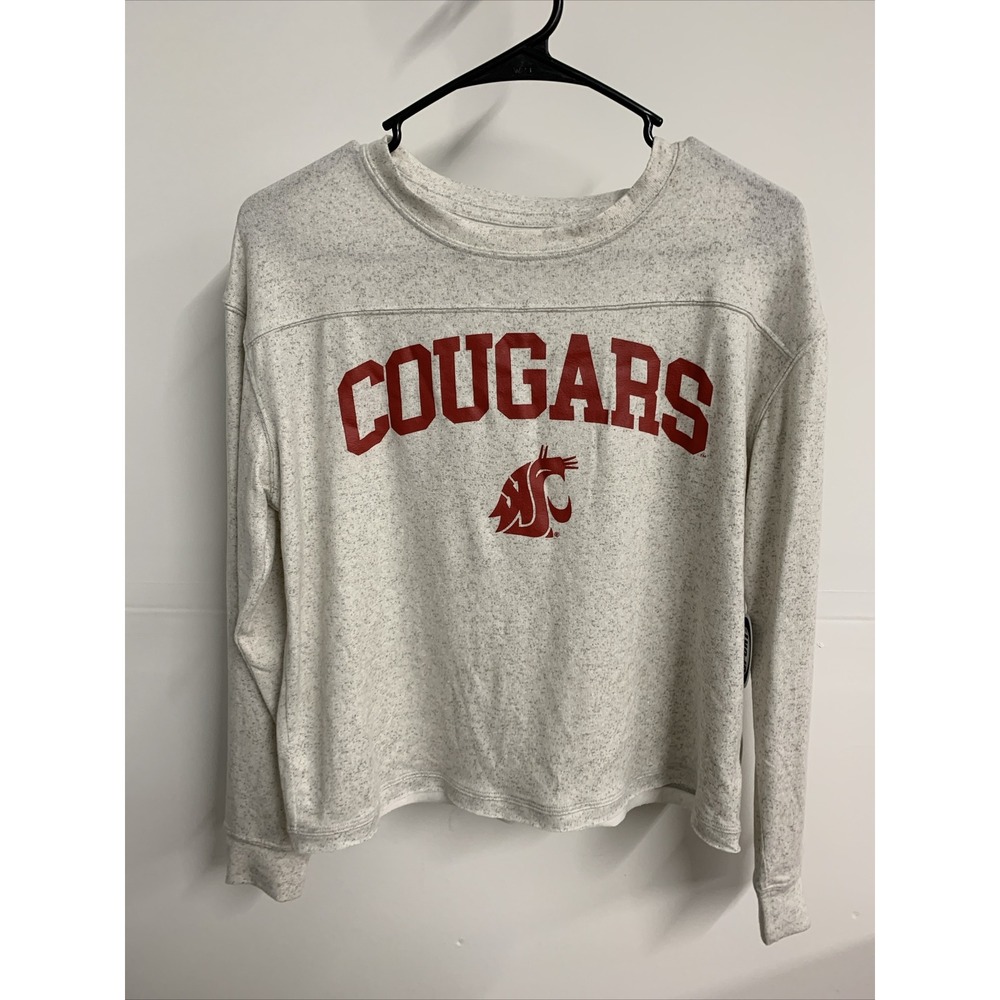 Washington State Cougars Shirt Woman's Size‎ Small Long Sleeve Concept Gray NWT